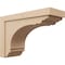 Ekena Millwork 11"W x 33"D x 22"H Classic Warren Rough Cedar Woodgrain TimberThane Corbel, Primed Tan CORUR11X33X22WARRCPR - alternate 1